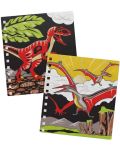 Книжка за оцветяване с кадифе DinosArt - Динозаври - 3t