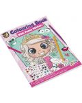 Книжка за оцветяване Grafix Colouring - А4, със стикери, за момиче	 - 1t