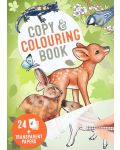 Книжка за копиране и оцветяване Depesche Top Model - Диви животни - 1t