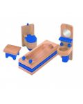 Комплект дървени мини мебели Woody - Баня - 1t