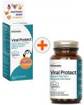 Комплект Viral Protect Kids Сироп и Viral Protect, 125 ml + 60 капсули, Herbamedica - 1t