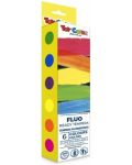 Комплект темперни бои Toy Color - 6 флуоресцентни цвята - 1t