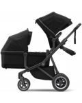 Комбинирана бебешка количка 2 в 1 Thule - Sleek, Midnight Black - 4t