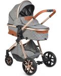 Комбинирана детска количка Moni - Alma, тъмносива - 3t