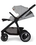 Комбинирана бебешка количка 2 в 1 KinderKraft - Everyday, светлосива - 6t