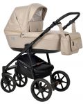 Комбинирана детска количка 3в1 Baby Giggle - Broco, бежова - 1t