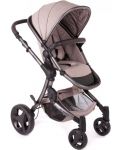 Комплект комбинирана количка и кош за новородено Baby Monsters - Premium, кафяво - 3t