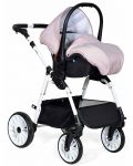 Комбинирана детска количка 3в1 Baby Giggle - Alpina, розова - 4t