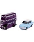 Комплект Jada Toys - Автобус и кола, Хари Потър - 2t
