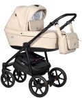 Комбинирана детска количка 3в1 Baby Giggle - Broco Eco, бежова - 1t