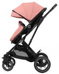 Комбинирана бебешка количка 3 в 1 KikkaBoo - Alba, с трансформираща седалка, розова - 5t
