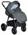 Комбинирана детска количка 3в1 Baby Giggle - Torino, тъмносива - 2t