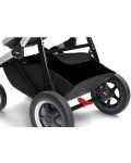 Комбинирана бебешка количка 2 в 1 Thule - Sleek, Midnight Black Aluminum - 7t