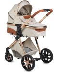 Комбинирана детска количка Moni - Alma, бежова - 4t