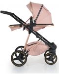 Комбинирана бебешка количка 3 в 1 Moni - Florence, розова - 8t