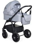 Комбинирана детска количка 3в1 Baby Giggle - Torino, светлосива - 1t