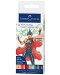 Комплект марекри Faber-Castell Pitt Artist - Comic, 6 броя - 1t