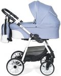 Комбинирана количка Baby Giggle - Alpina, 2 в 1, синя - 2t