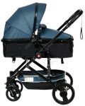 Комбинирана детска количка 2 в 1 Zizito - ZI Lana, синя - 6t