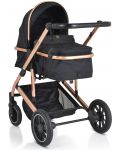 Комбинирана бебешка количка Moni - Thira, черна - 2t