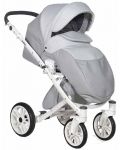 Комбинирана детска количка 2в1 Baby Giggle - Porto, сива - 2t