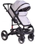 Комбинирана детска количка Moni - Gala, светлосива - 1t
