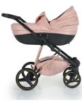 Комбинирана бебешка количка 3 в 1 Moni - Florence, розова - 10t
