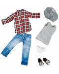 Комплект дрехи за кукла Kruselings - Скейтърски костюм, Майкъл - 1t