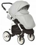 Комбинирана детска количка 3в1 Baby Giggle - Indigo Special, сива - 3t