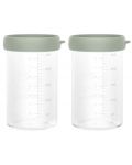 Комплект стъклени контейнери Miniland - Eco, 2 броя, 250 ml - 1t