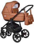 Комбинирана детска количка 2в1 Baby Giggle - Broco Eco, кафява - 1t