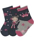 Комплект детски чорапи Sterntaler - 19/22 размер, 12-24 месеца, 3 чифта - 1t