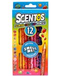 Комплект от ароматни цветни моливи Scentos - 12 цвята - 1t