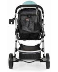 Комбинирана бебешка количка Moni - Ciara, тюркоаз с черно - 4t
