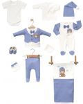 Комплект за изписване Minicayzen - 10 части, син костюм - 1t