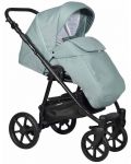 Комбинирана детска количка 3в1 Baby Giggle - Broco, светлозелена - 2t