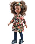 Комплект дрехи за кукла Paola Reina Amigas - Цветна рокля с дълъг ръкав, 32 cm - 1t