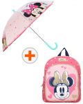 Комплект за детска градина Vadobag Minnie Mouse - Раница и чадър - 1t