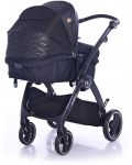 Комбинирана детска количка Lorelli - Adria, Black - 3t