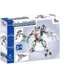 Конструктор 3 в 1 Alleblox Robot Union - Робот, сив, 221 части - 1t