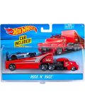 Комплект Mattel Hot Wheels Super Rigs - Камион и кола, асортимент - 4t