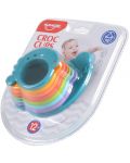 Комплект играчки за баня Huanger - Croc cups - 4t