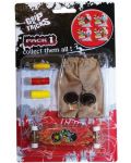 Комплект играчки за пръсти Grip&Trick - Long Board, червен - 1t