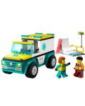 Конструктор LEGO City - Линейка за спешна помощ и сноубордист (60403) - 3t