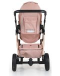 Комбинирана бебешка количка 3 в 1 Moni - Florence, розова - 9t