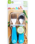 Комплект прибори за хранене Munchkin 2 броя, сини - 1t