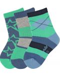 Комплект детски чорапи Sterntaler - 3 чифта, 17/18 размер, 6-12 месеца - 1t