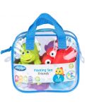 Комплект играчки за баня Playgro - Морски животни, за момче, 7 броя - 2t