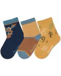 Комплект детски чорапи Sterntaler - За момче, 17/18 размер, 6-12 месеца, 3 чифта - 1t