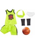 Комплект дрехи за кукла Kruselings - Баскетболен екип, Джой - 1t